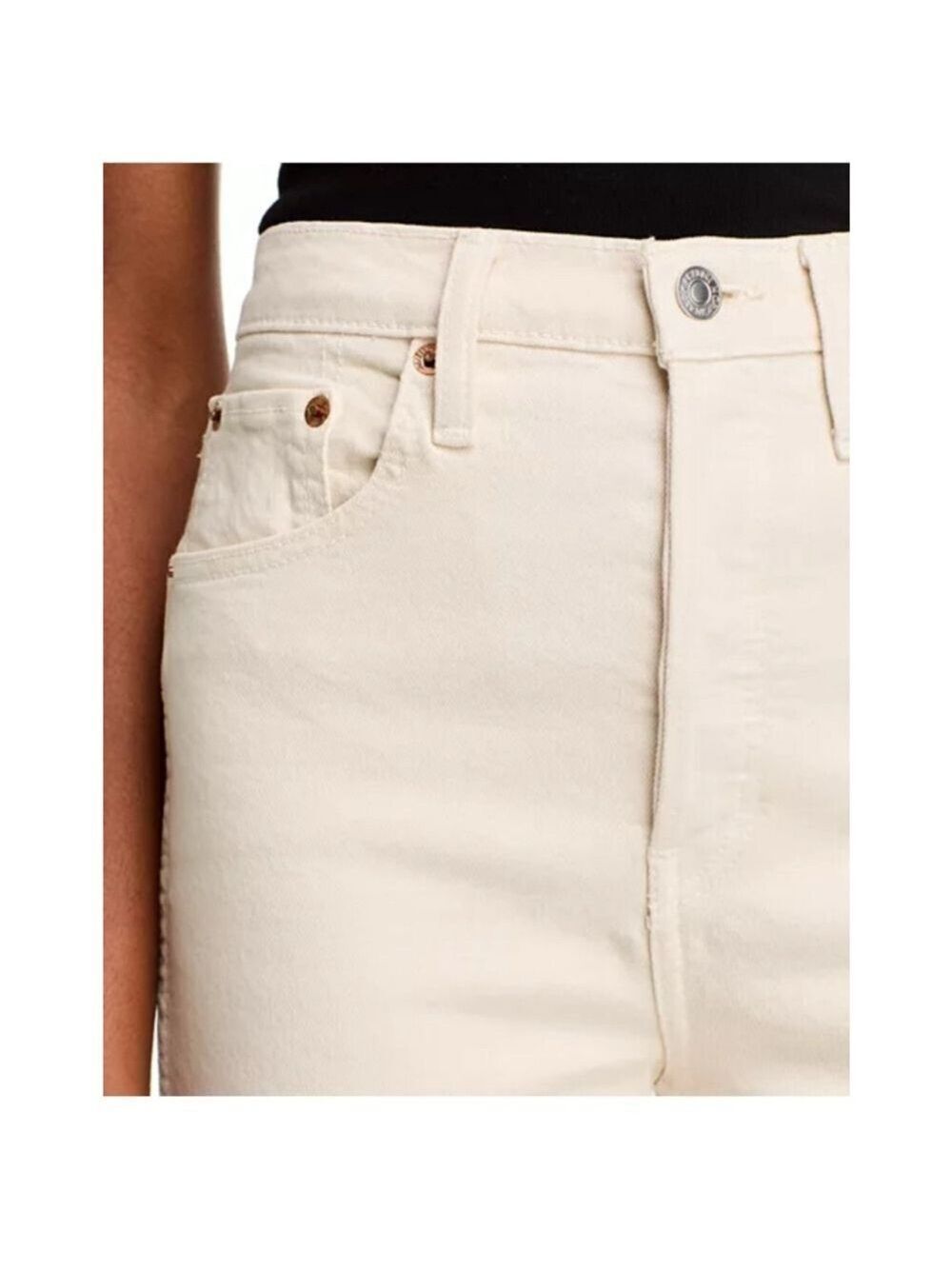 Women's RE/DONE Jeans Ivory Color - Picture 6 of 10